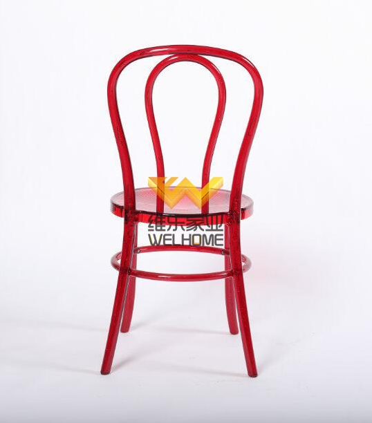 Red Acrylic Thonet chair for wedding/event